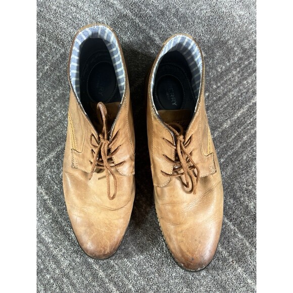 Sperry Men’s Top-Sider 5” Chukka Boots Brown Leather Cotton Lined 11.5M main image 8